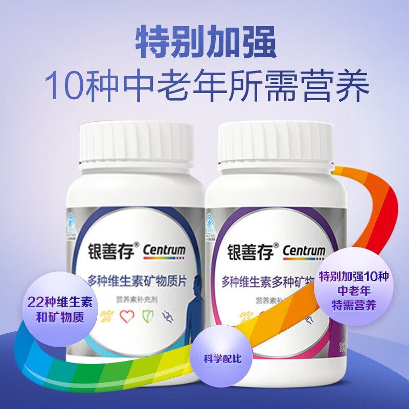 银善存中老年女士复合维生素160片补维生素b族维生素c维生素e正品,淘宝优惠券,粉丝福利购,淘宝优惠卷