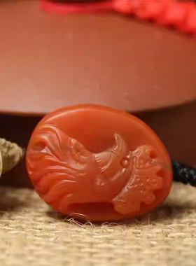 保山南红玛瑙生肖鸡挂件
