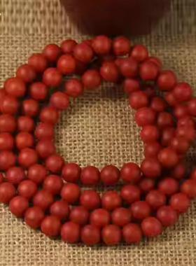 自然保山南红玛瑙手串108颗