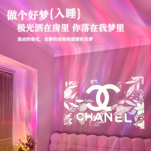 拾音氛围灯卧室情调夫妻行房床头小夜灯睡眠高级感充插电星空投影 - 图2