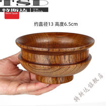 Stream Ice Day Style Light Lavish Wooden Cutlery Wood Cutlery Wood Whole Wood Solid Wood Anti-Crack And Durable Tibetan Milk Tea Bowl Rice