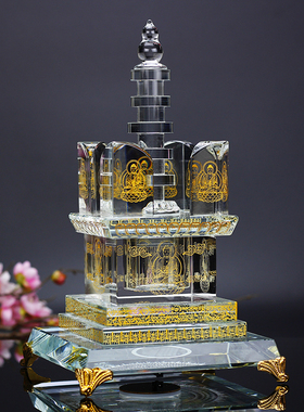 馨碧缘水晶舍利塔佛堂阿育王钟塔