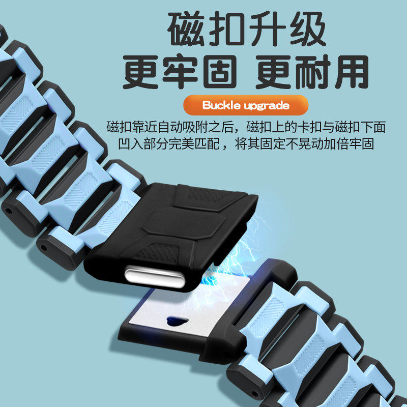 适用小天才儿童手表Z11少年版表带磁吸闪扣电话手表Z11腕带墨韵黑雾凇白W2408AC男女学生加长链保护壳钢化膜,淘宝优惠券,粉丝福利购,淘宝优惠卷