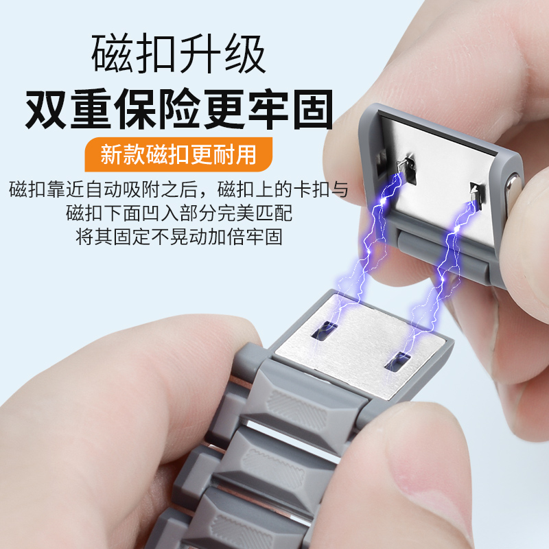 适用小天才儿童电话手表Z11/Z10表带Z9/Z8/Z6pro少年版升级磁吸闪扣腕带Z7A/Q1R/Q2A/D2/D5/Q3/Z5/D3S/N5腕带 - 图0
