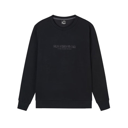 商场同款丨361加绒卫衣男2025秋冬新款圆领长袖套头运动上衣4004A - 图1