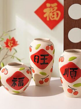 景德镇陶瓷花瓶新年礼物