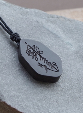 紫微讳葫芦吊坠金光讳黑檀木项链