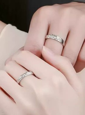 貔貅情侣对戒合金戒指铜合金戒指男女心经时尚百搭戒貔貅开运简约