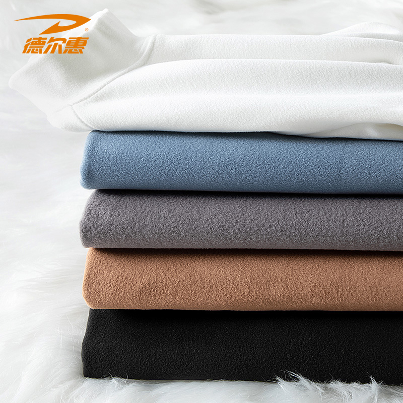 德尔惠 23年冬季新款 双面德绒磨毛加厚 男式打底衫 天猫优惠券折后¥29.9包邮(¥89.9-60)多色可选