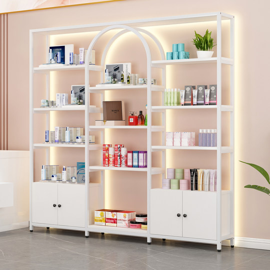 Beauty salon goods display shelves cosmetic display cabinet