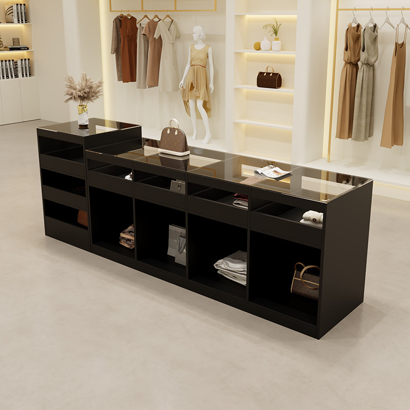 服装店中岛柜展示台店铺饰品摆件网红展示桌流水台女装陈列储物柜,淘宝优惠券,粉丝福利购,淘宝优惠卷
