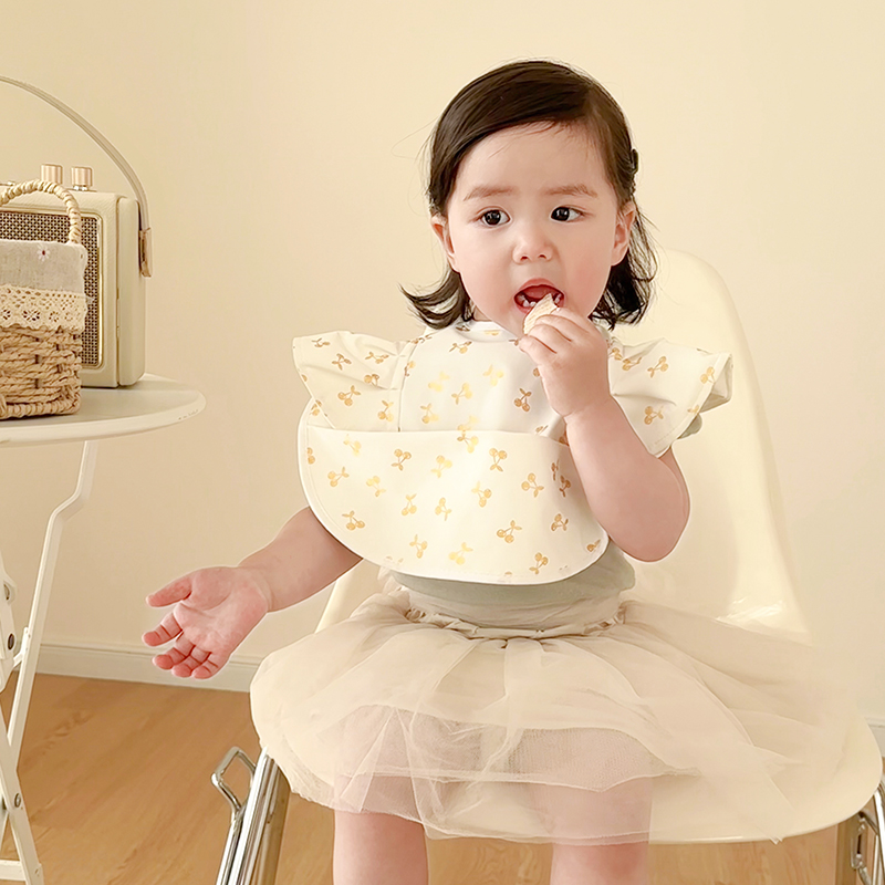 MoriBaby rice bag bib waterproof and easy to wash princess style