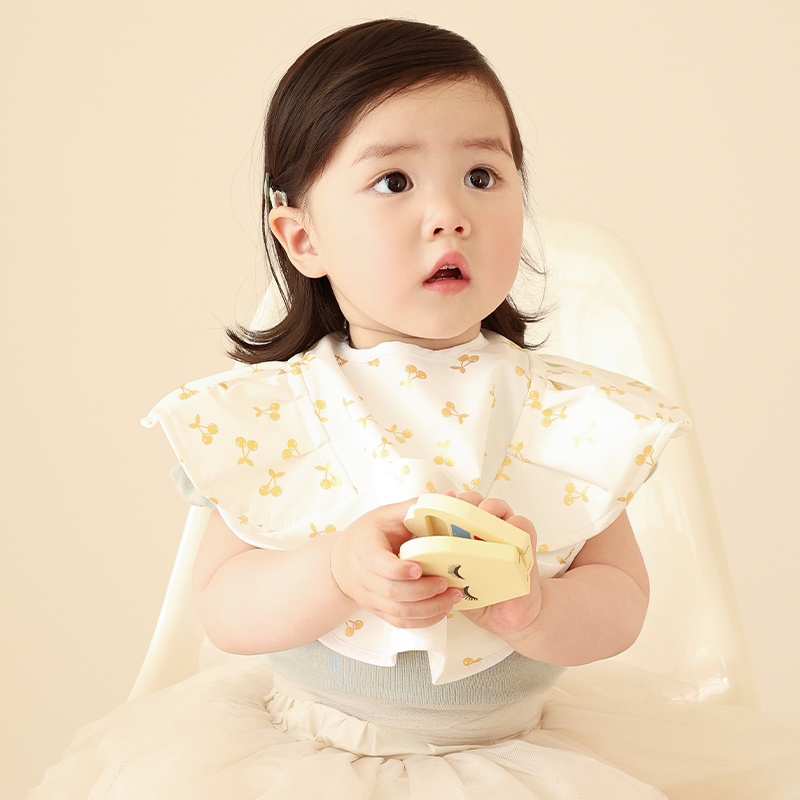 MoriBaby rice bag bib waterproof and easy to wash princess style