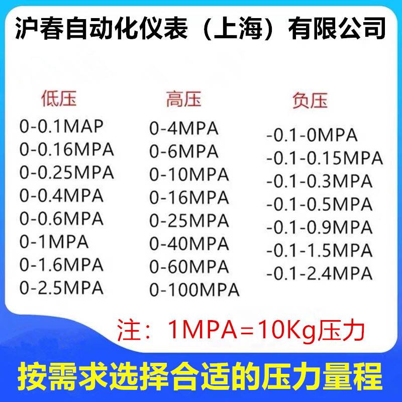 充油抗震YN-100Y100耐震压力表气压表水压表油压液压1.6mpa真空表 - 图2