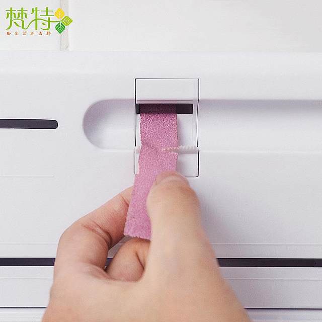Six-in-one multi-energy kitchen storage rack storage tingong paper room-saving plastic film cutter paper towel garbage bag storage rack