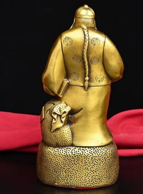 一本万利财主老板摆件出今天日进斗金钱老板家居办公室装饰品摆件