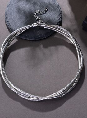 European and American exaggerated necklace personality snake