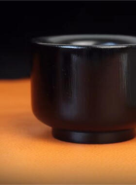 天然披毛犀酒杯收藏送礼鱼籽纹清晰可见文玩小摆件杯子养生民族风