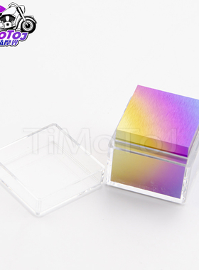 99.6%高纯度钛多色彩摆件正方体