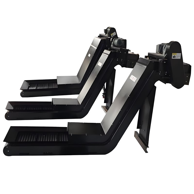 Chain plate type chip conveyor, magnetic chip conveyor, medium processing center with water, discharge chassis, machine tool automatic chip conveyor