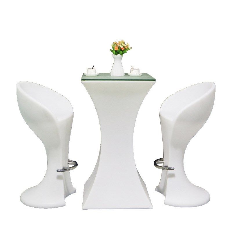 LE鸡发光d酒吧台桌椅组合清吧散台休尾酒桌户外活动阳台D闲高脚桌,淘宝优惠券,粉丝福利购,淘宝优惠卷