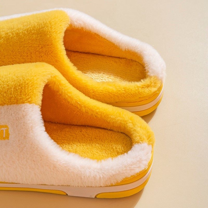 女棉拖鞋厚底冬保暖棉拖鞋家居室内防滑保暖家情侣男士毛毛拖鞋,淘宝优惠券,粉丝福利购,淘宝优惠卷