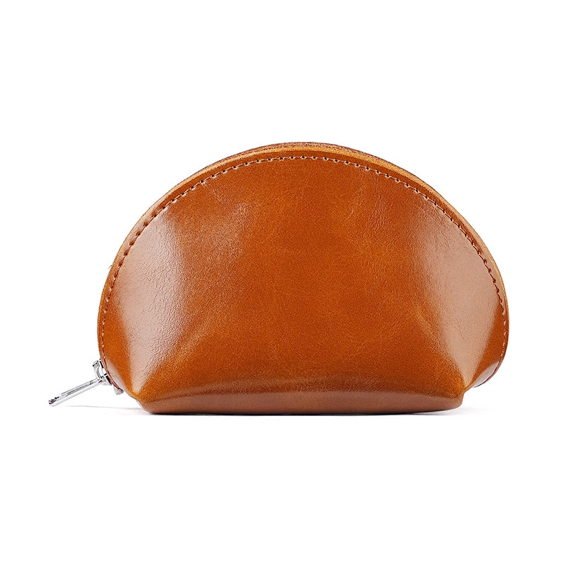 新款油蜡皮小钱包复古简约迷你贝壳零钱包经典实用硬币钥匙收纳包,淘宝优惠券,粉丝福利购,淘宝优惠卷