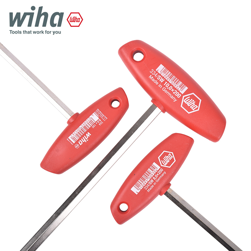 德国wiha威汉T型内六角扳手加长带手柄334进口六角螺丝刀单个超长 - 图2