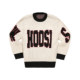 WHOOSIS (not known as it is) pixel logo gradient sweater round neck pullover spring new versatile men
