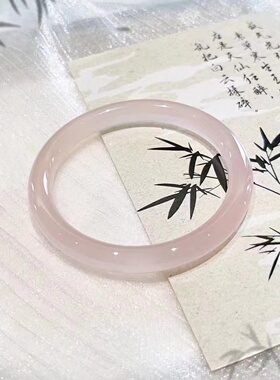 春夏百搭新中式玻璃仿玉超仙冰透叮当镯粗款圆条清新仙女镯小红书