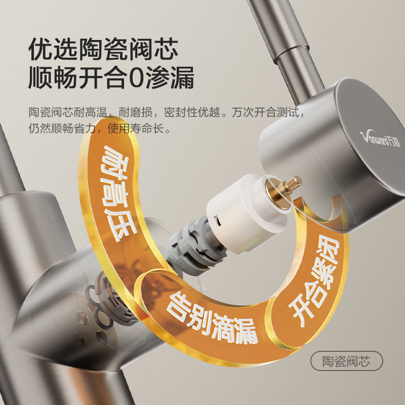 Vanward/万和洗菜盆厨房水龙头家用卫浴万向水槽龙头冷热防溅水头,淘宝优惠券,粉丝福利购,淘宝优惠卷