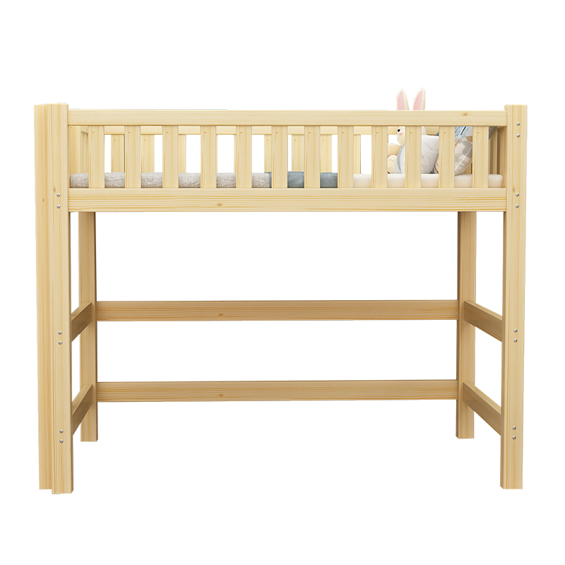 全实木儿童成人高低床上床下桌小户型多功能单上层高架床梯柜家用-图3
