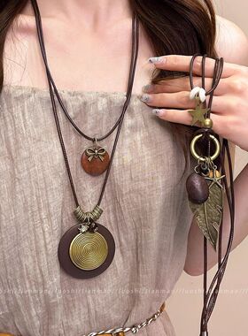 波西米亚风轻奢小众锁骨链女款