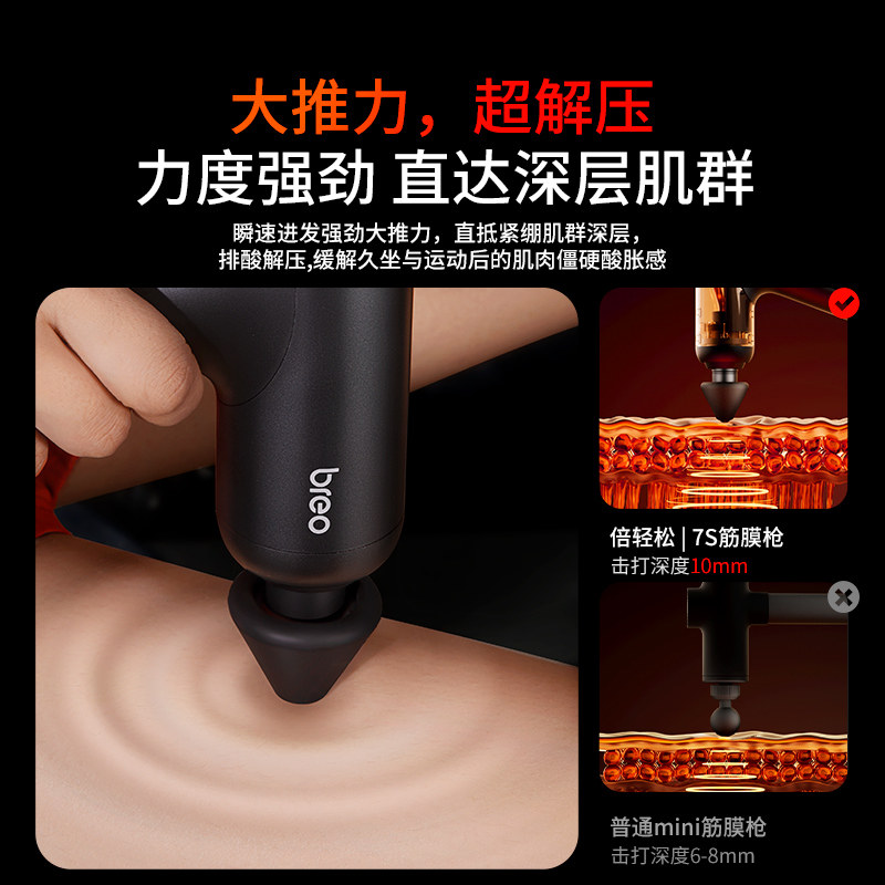 倍轻松筋膜枪肌肉按摩器迷你多功能按摩枪电动静音专业级放松专用,淘宝优惠券,粉丝福利购,淘宝优惠卷