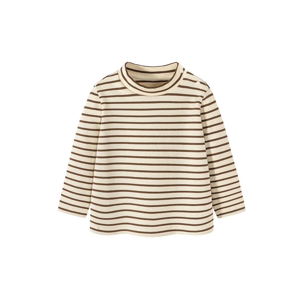 迷你巴拉巴拉男童半高领打底衫2025冬季宝宝保暖内搭儿童条纹上衣,淘宝优惠券,粉丝福利购,淘宝优惠卷