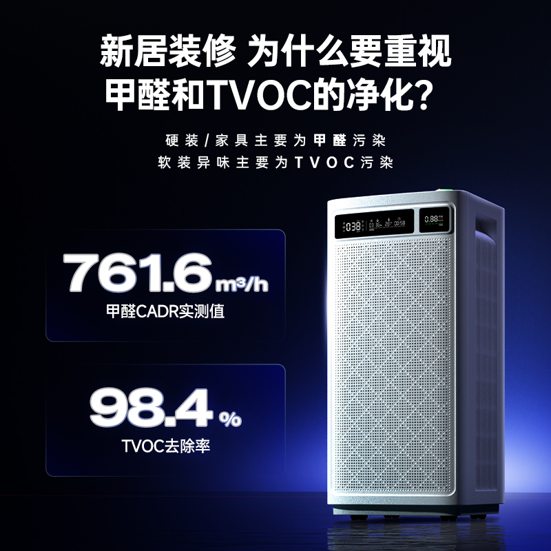 舒乐氏空气净化器新房除甲醛除菌除异味医护母婴级空气消毒机B01