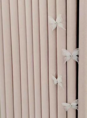 蕾丝窗帘蝴蝶自带别针新款三层薄纱diy辅料装饰小清新仙女蝴蝶结