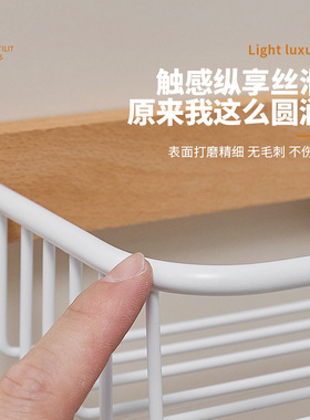 原木纸巾架白色卫生间免打孔纸盒