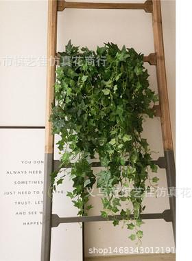 仿大把束常春藤植物墙藤条装饰仿