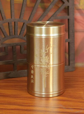 黄铜牙签筒创意高档家用牙签盒便
