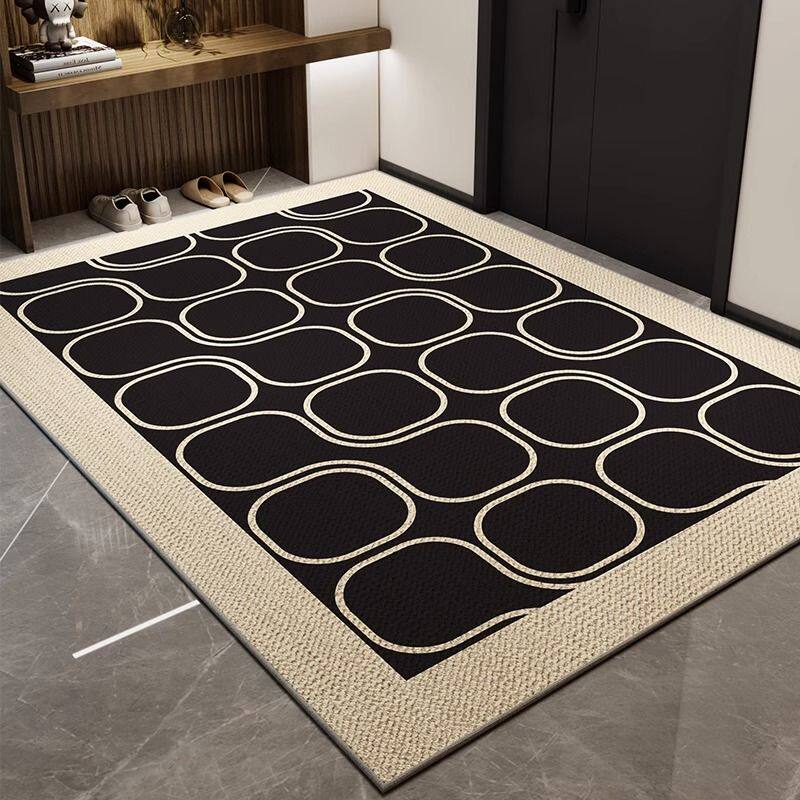 Entrance door floor mat home light luxury high-end villa large