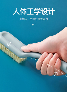 家用长柄鞋刷可挂式塑料洗鞋刷多