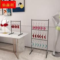 Lingerie Store Shelves Rack Show Mall Bra Floor Middle Island Rack Exhibition Tabletop Small Briefs Rack Multilayer Side Pylon
