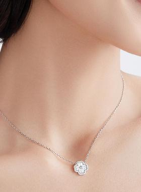 高银版项链女EGEM意境S925纯银