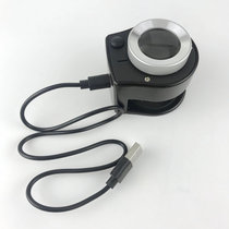 Dot printed warp density mirror desktop with lamp scale textile mirror multifunctional magnifier 60 times
