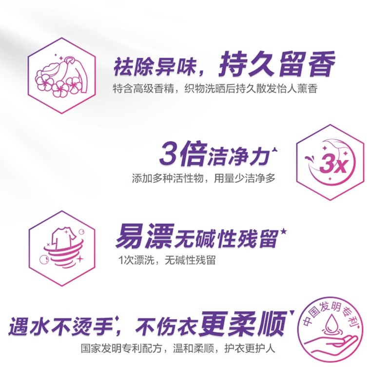 立白薰衣草洗衣粉持久留香强力去污官方旗舰店正品批发实惠装家用