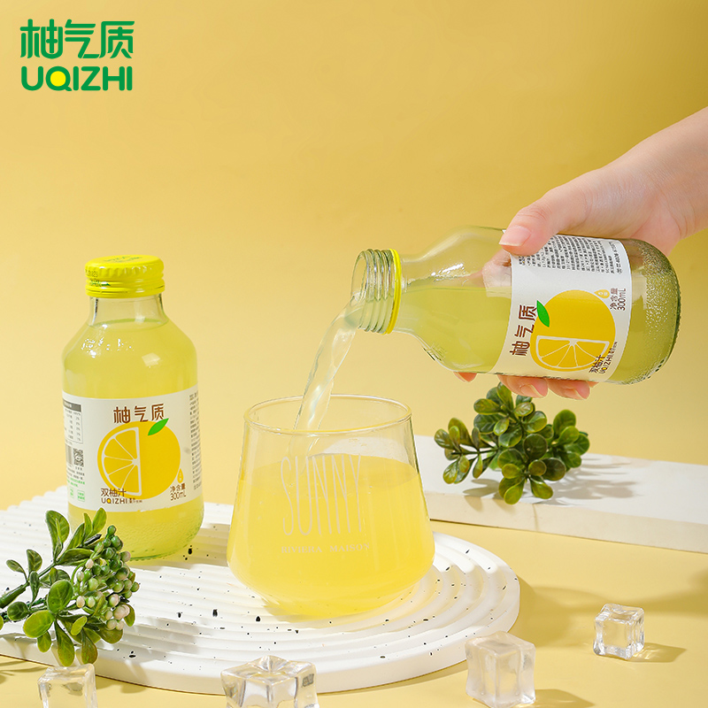 柚气质双柚汁饮料常山柚子胡柚果汁0脂饮品出游聚会300ml*5瓶 - 图1