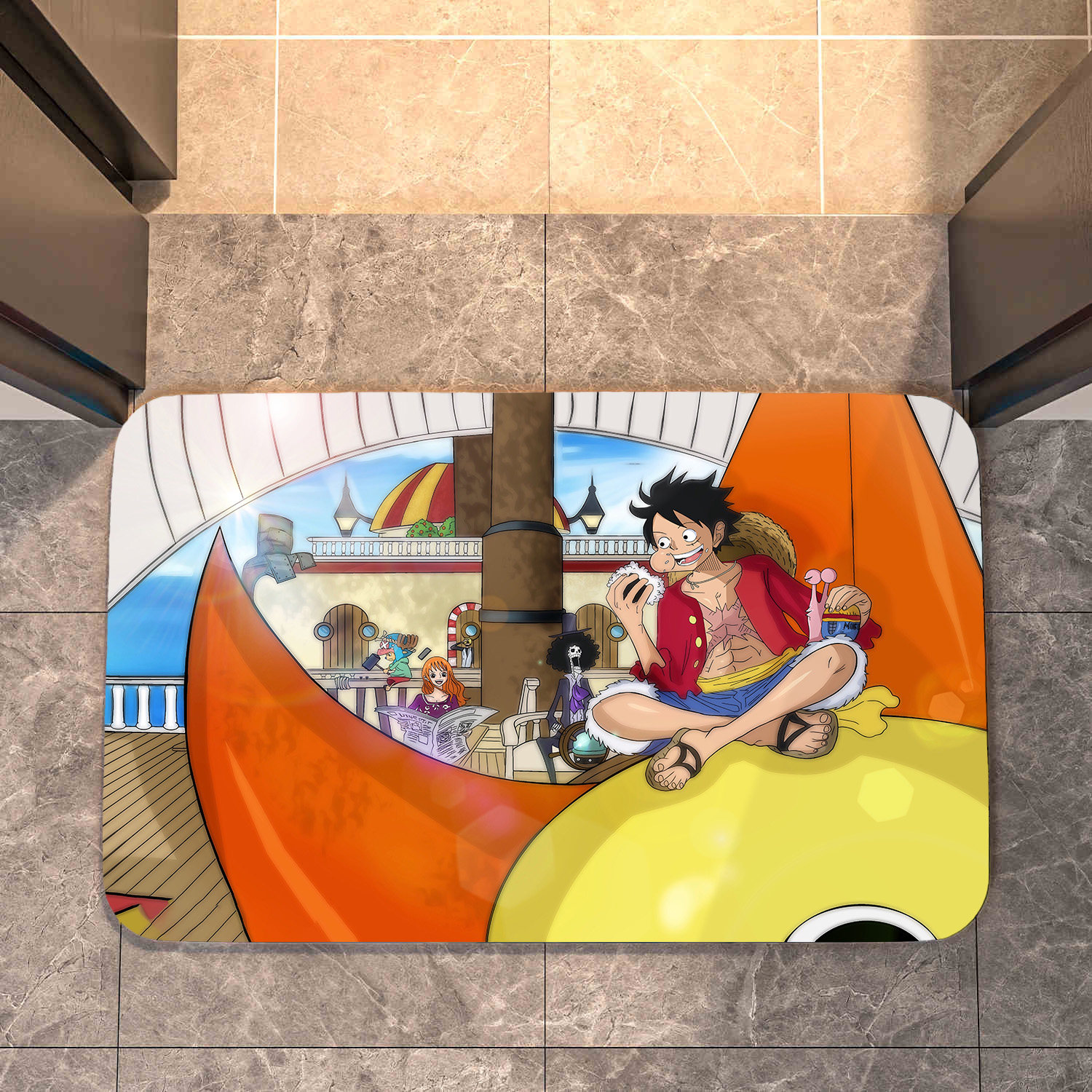 海贼王地垫入户门垫门口进门脚垫子家用玄关地毯防滑耐脏可裁剪,淘宝优惠券,粉丝福利购,淘宝优惠卷