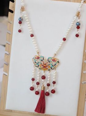 马面裙配饰背云璎珞汉服古风流苏