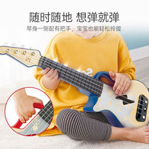 Hape Children Music Enlightenment Toy Light Teaching Yukri Ukulele Ukulele Girls Festival Gifts E0625
